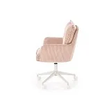 Кресло компьютерное Halmar DUMBO (светло-розовый/белый) | изображение 3