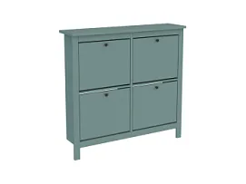 САГА тумба для обуви 113х108 темно-бирюзовая