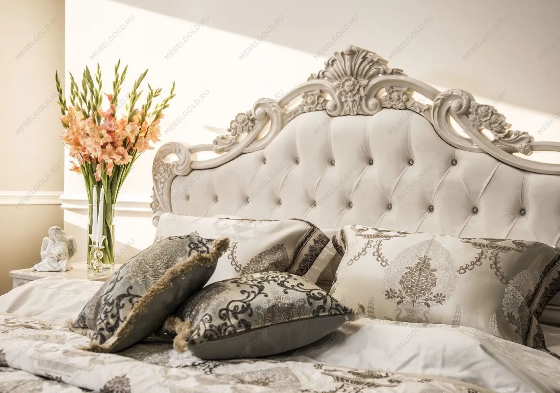 Кровать Патрисия 160х200 см крем корень глянец | изображение 3