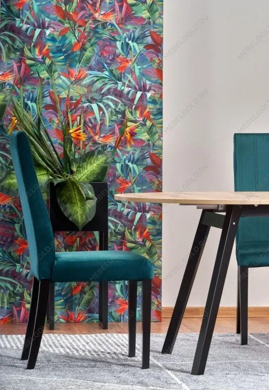 Стол обеденный Halmar RUBEN раскладной (дуб артизан/черный) | изображение 7