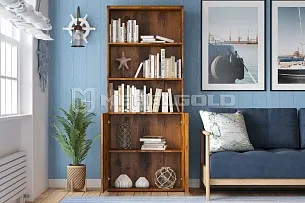 Стеллаж Индиана JREG2DO дуб саттер - Выставка Лобня