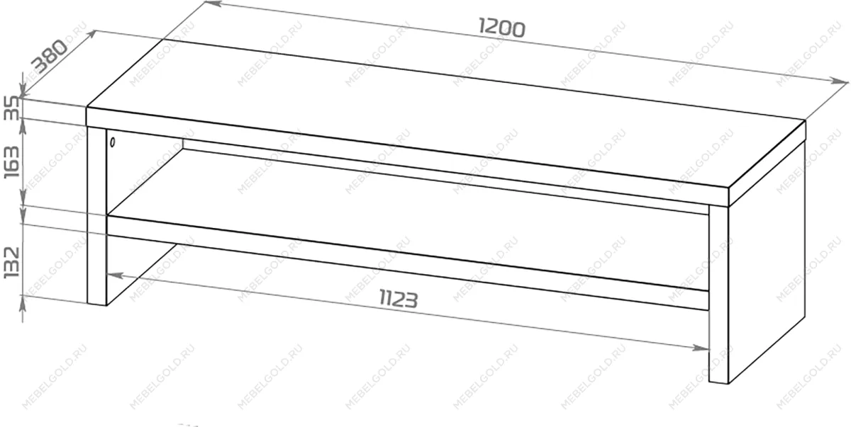 ЛАКК / ЭНКЕЛЬ ТВ-тумба ИКЕА / IKEA ТВ12, тамбурат, дуб беленый | изображение 3
