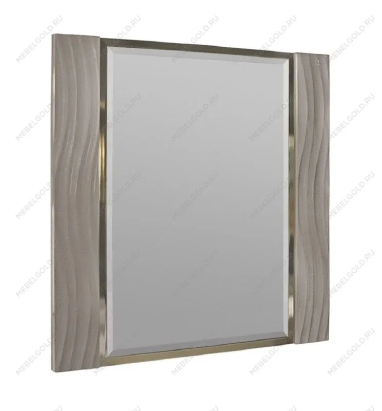 Зеркало Гравита ППУ серый камень глянец