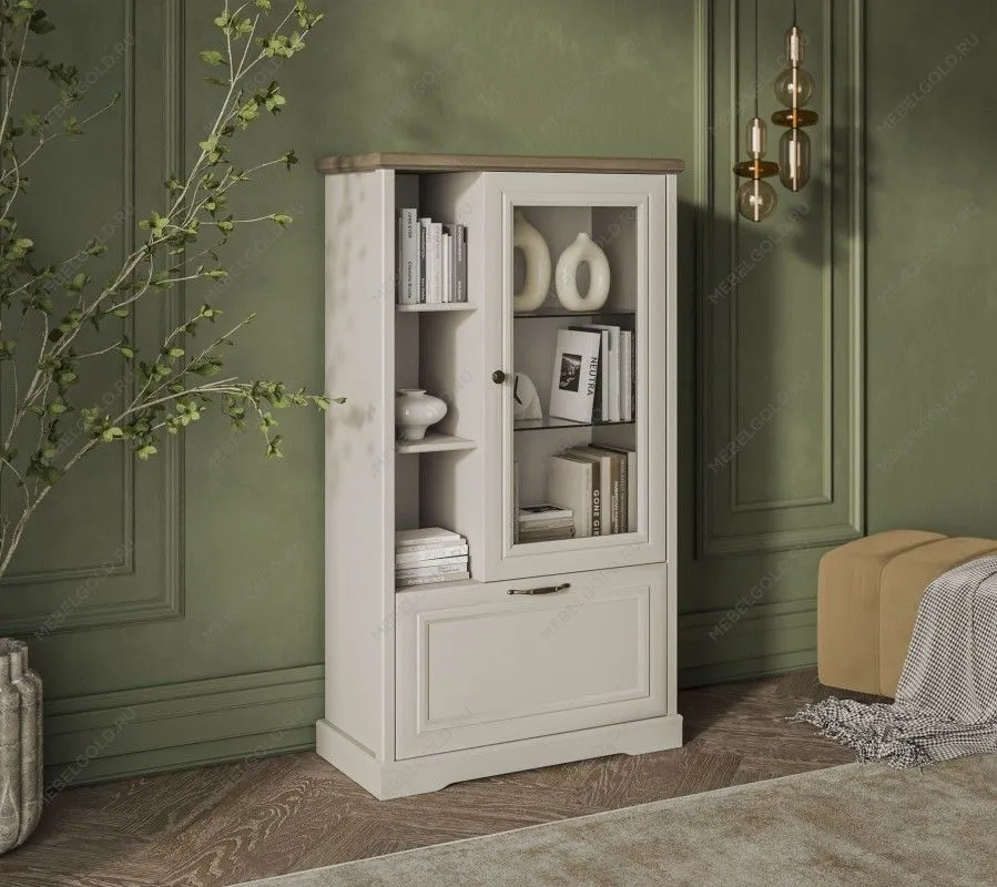 Шкаф с витриной Тоскана 1V1D3N | изображение 2