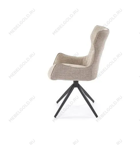Стул кухонный Halmar K573 поворотный (бежевый/черный) | изображение 2