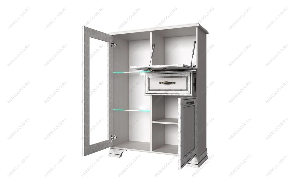 Тумба Тиффани 1V2D1S вудлайн кремовый | изображение 1