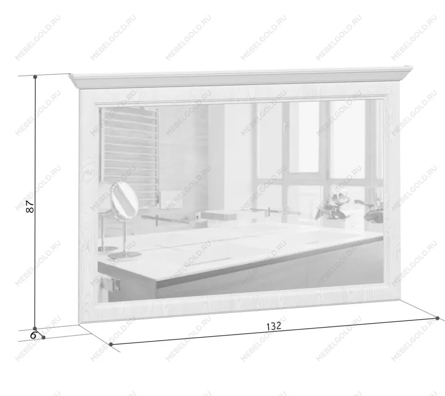 Балашиха - Зеркало Стилиус LUS125 (Орех донской) | изображение 1
