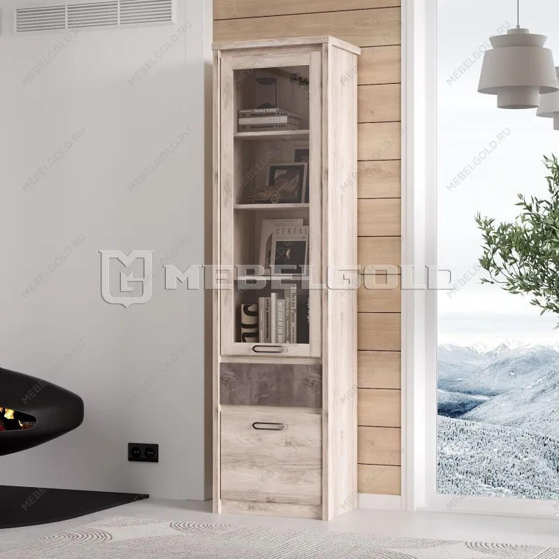 Шкаф с витриной Джаз 1V1D1S | изображение 2