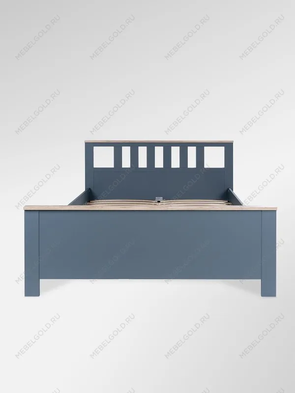 Кровать двуспальная Сага, 140х200 см, темно-бирюзовая | изображение 9