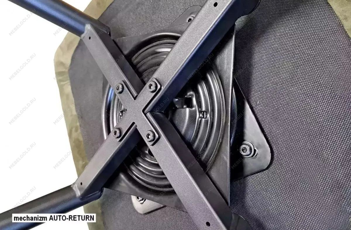 Стул кухонный Signal MARLO Velvet Bluvel 40 поворотный (темно-бежевый/черный) | изображение 3