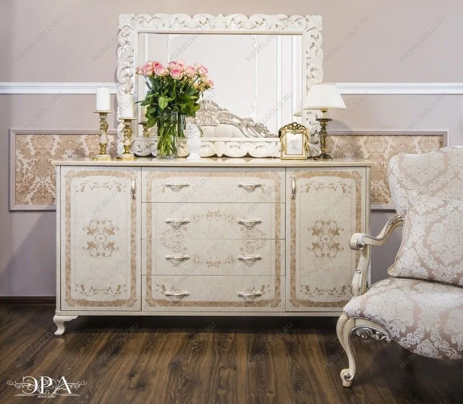 Комод Патрисия крем корень глянец (гостиная) | изображение 1