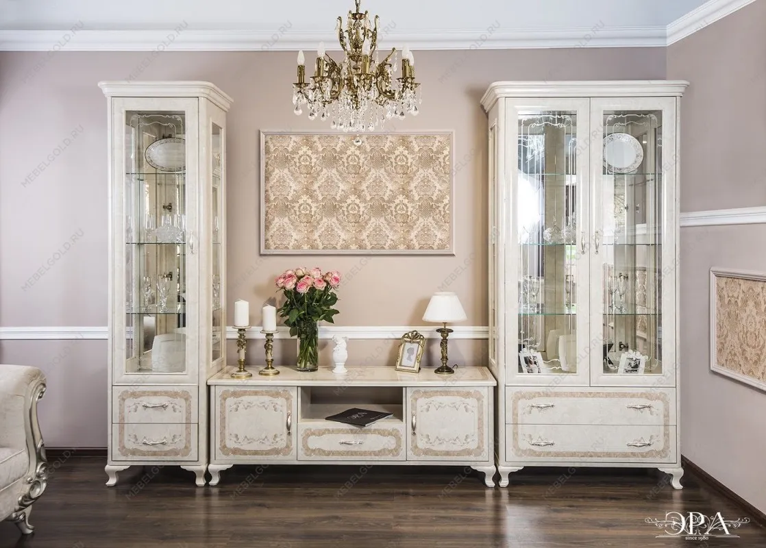 Тумба ТВ Патрисия крем корень глянец | изображение 2