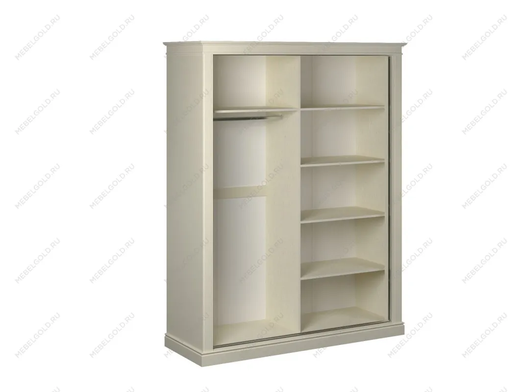 Шкаф-купе 2-х дверный, Сиена (1814*654*2304), двери зеркальные, Береза бежевая | изображение 1