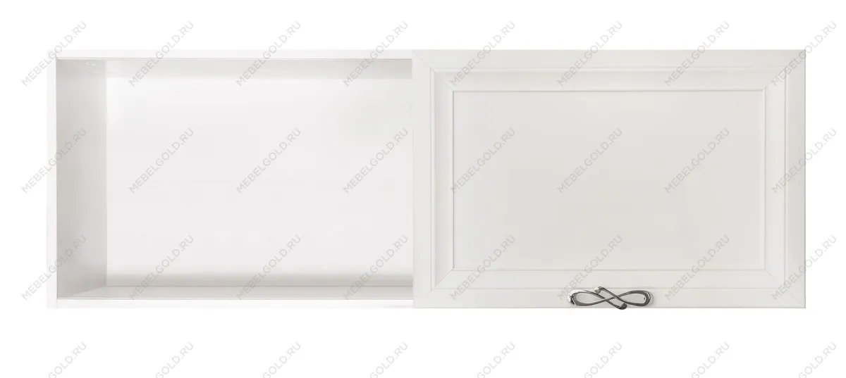 Полка навесная книжная Мишель белый матовый | изображение 2