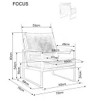 Кресло SIGNAL FOCUS Brego 18 темно-серый/черный мат | изображение 1