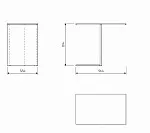 Разделительная секция для шкафа МАКС, 100х58 см, белая | изображение 2