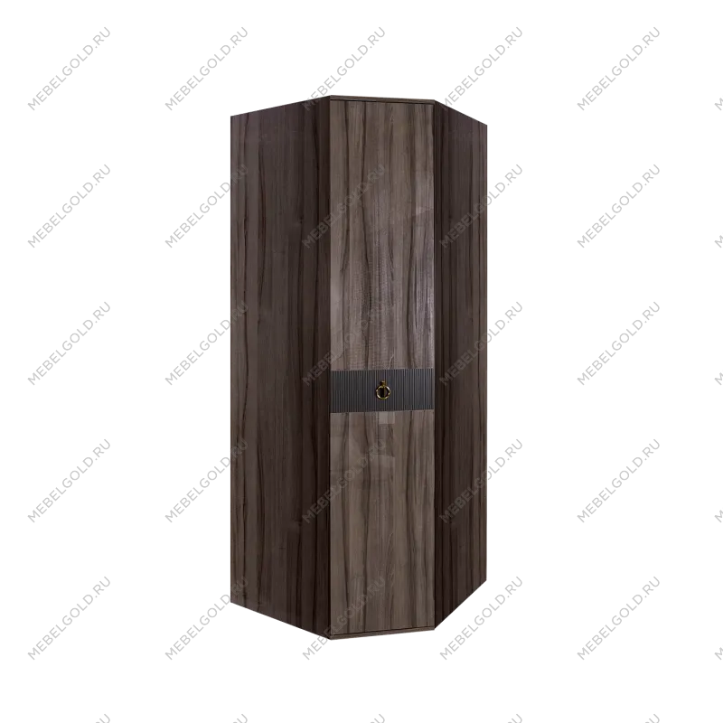 Шкаф угловой Римини СОЛО (Орех империя/Золото) РМШУ2/1(s)