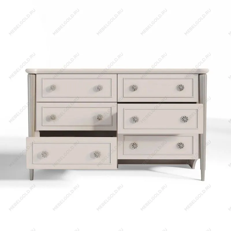 Комод Диана 6 ящиков бежевый | изображение 1