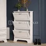 Обувница Тиффани 3D вудлайн кремовый | изображение 3