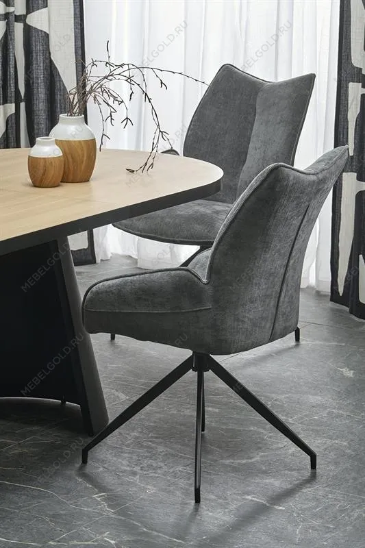 Стол обеденный Halmar GIACOMO 180 раскладной (натуральный/черный) | изображение 2