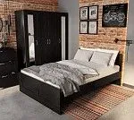 БРИМНЭС / СИРИУС кровать двойная ИКЕА / IKEA 140х200 Дуб Венге | изображение 3