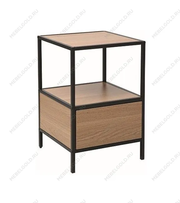 Тумба прикроватная Signal GEO S (дуб/черный)