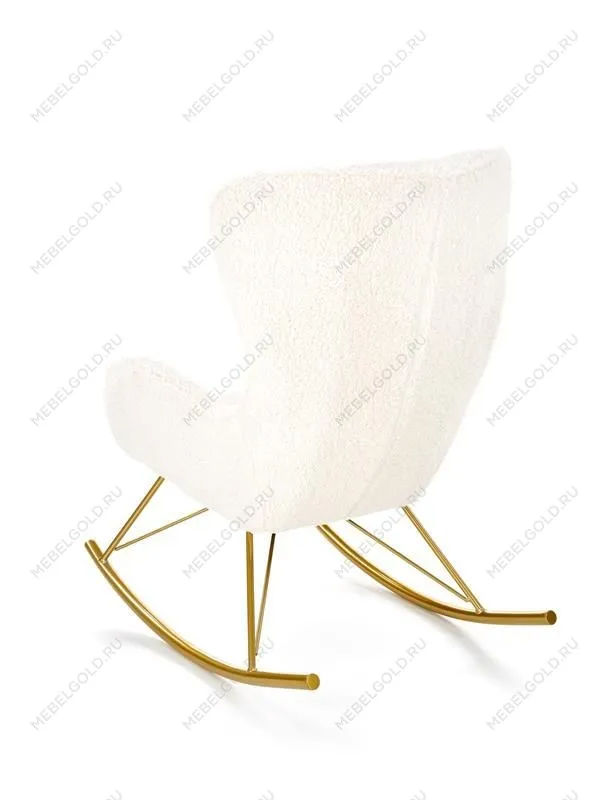 Кресло-качалка Halmar LIBERTO (кремовый/золотой) | изображение 5