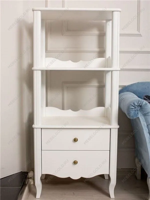 Этажерка Версаль 2 яруса (белый)