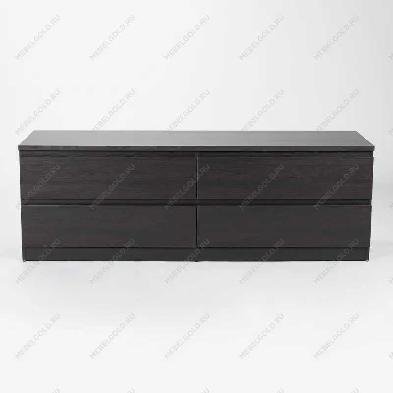 МАЛЬТА комод ИКЕА / IKEA 4 ящика 160х54 Дуб Венге | изображение 2