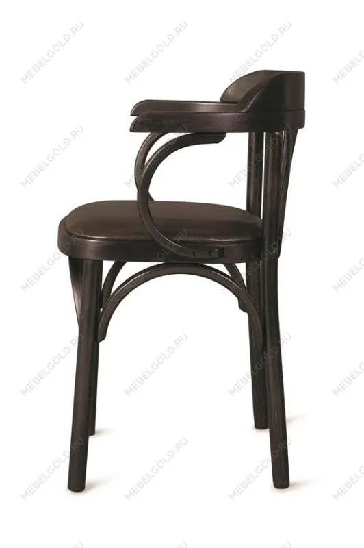 Стул Венский Михаэль мягкий (венге, экокожа коричневая) | изображение 1