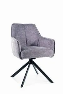 Стул кухонный SIGNAL NOTTI Brego 07 (серый/черный)