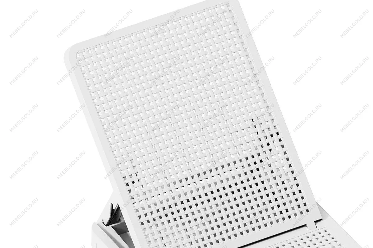 Шезлонг Tweet compact с матрасом, белый | изображение 7