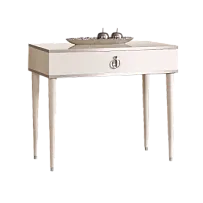 Стол туалетный узкий Римини (Слоновая кость/Серебро) РМСТ-1[9]