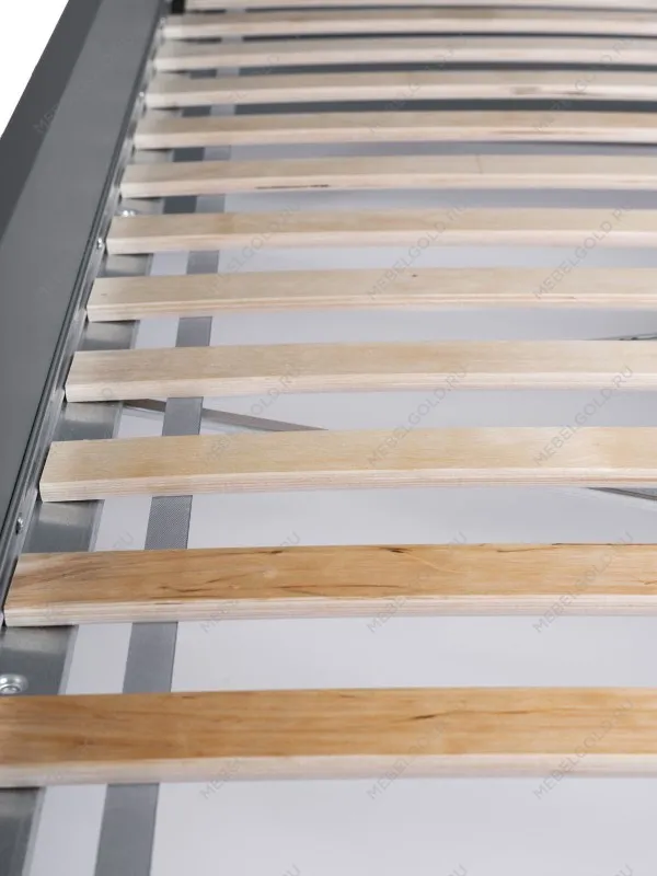 Кровать односпальная Сага, 90х200 см, серая/ясень | изображение 7