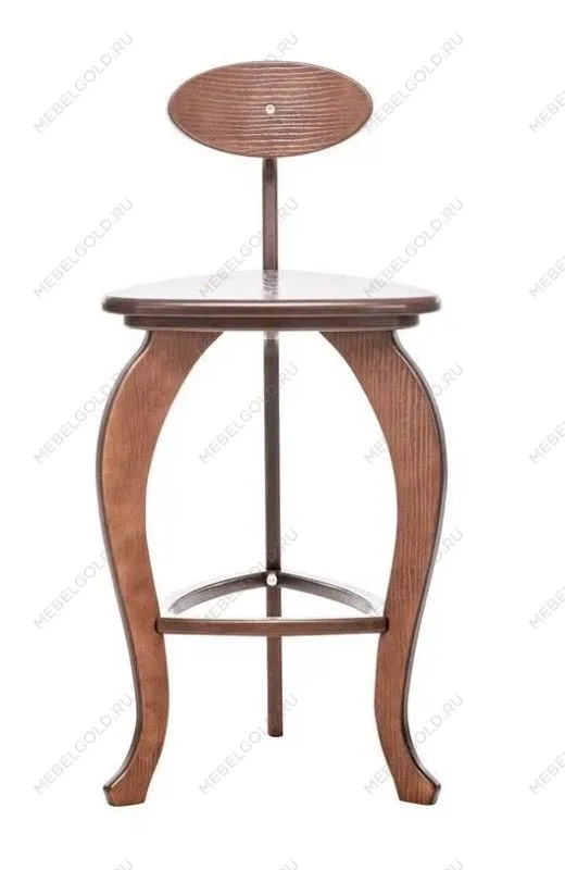 Стул барный 3 ноги гнутые (Орех) | изображение 1