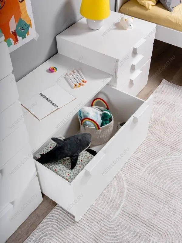 Ящик выкатной Пикси, под скамью 90х48х46, белый (робкий подснежник) | изображение 3