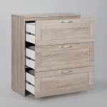 Комод Сириус, 3 ящика, 78х41х94 см, дуб сонома | изображение 9