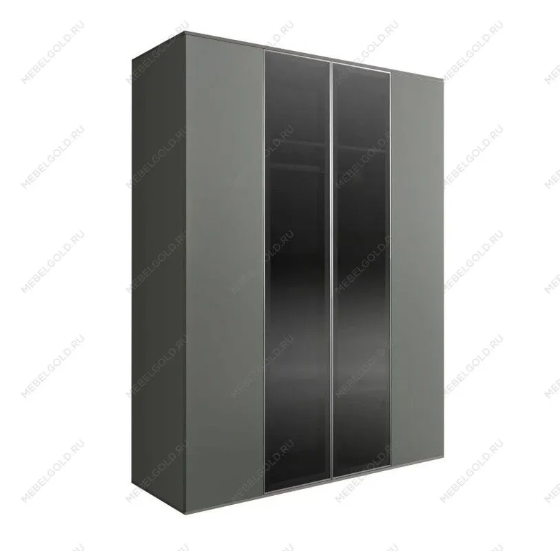 Шкаф 4-х дв. Bogemia Air (Серый/Серебро) БМШ2/4(2)