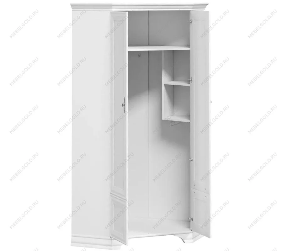 Шкаф угловой Кентаки SZFN2D белый | изображение 3