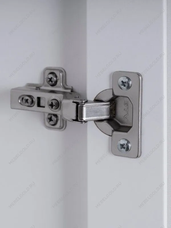 Шкаф распашной Сага, 3 двери, 132х64х215 см, белый/ясень | изображение 3