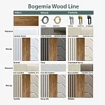 Шкаф 5-ти дв. Bogemia Woodline Air (Мокка/Золото) БМШ2/5(3) | изображение 1