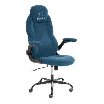 Кресло BAZUKA metalBL, велюр, синий, 32