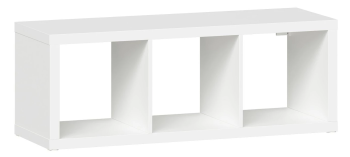 КАЛЛАКС / ФОРА Стеллаж ИКЕА / IKEA 3, с тремя открытыми ячейками, тамбурат, цвет белый