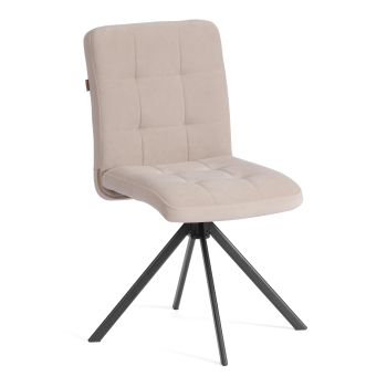 Стул обеденный Medeo, поворотный механизм 360, велюр, бежевый, 7