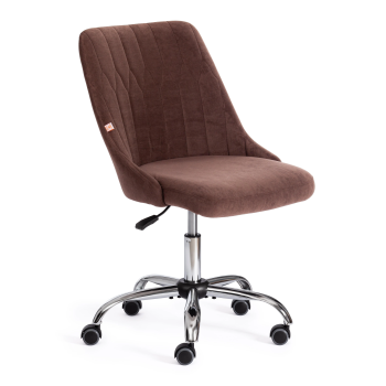 Кресло SWAN, флок, коричневый, 6