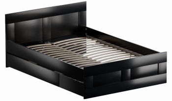 БРИМНЭС / СИРИУС кровать двойная ИКЕА / IKEA 140х200 Дуб Венге