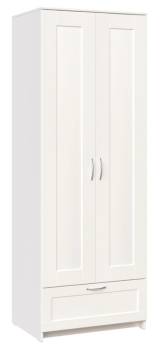 БРИМНЭС / СИРИУС Шкаф двудверный ИКЕА / IKEA белый с выдвижным ящиком