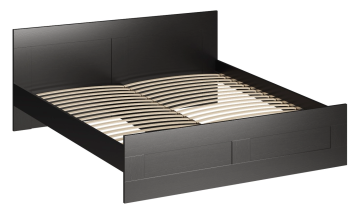 БРИМНЭС / СИРИУС кровать двойная ИКЕА / IKEA 180х200 Дуб Венге