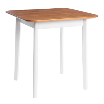 Стол Соната Люкс/Sonata Lux table, 75х75х75 см, массив сосны, антик/белый, 75х75х75 см