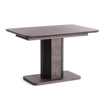 Стол обеденный SKAT, ЛДСП/МДФ, 120-160х80х75 см, Оникс/Графит